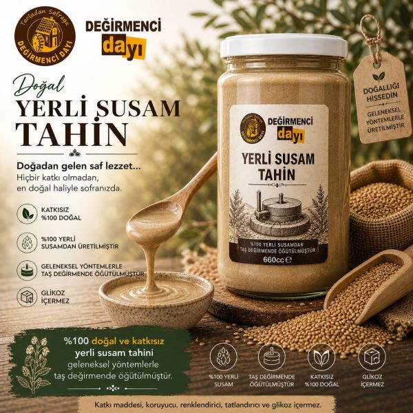 Yerli Susam Tahin 660 cc lik şişelerde